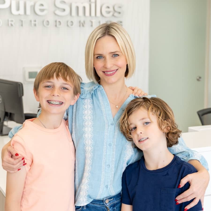 family smiling